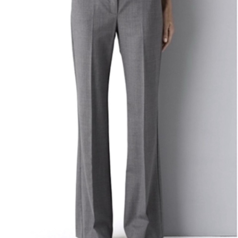 Theory Women's Gray Dressy Wide-Leg Pants